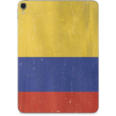 Colombia Flag Distressed Apple iPad Pro Skin